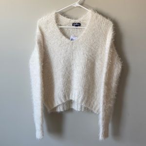 🆕 Freshman Fuzzy V-Neck Sweater
